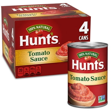 Hunt's 100% Natural Tomato Sauce, 15 oz Can, 4 Count
