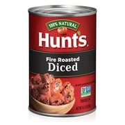 Hunt's Fire Roasted Diced Tomatoes, Natural Canned Tomatoes Made without Artificial Preservatives or Ingredients, 14.5 oz Can