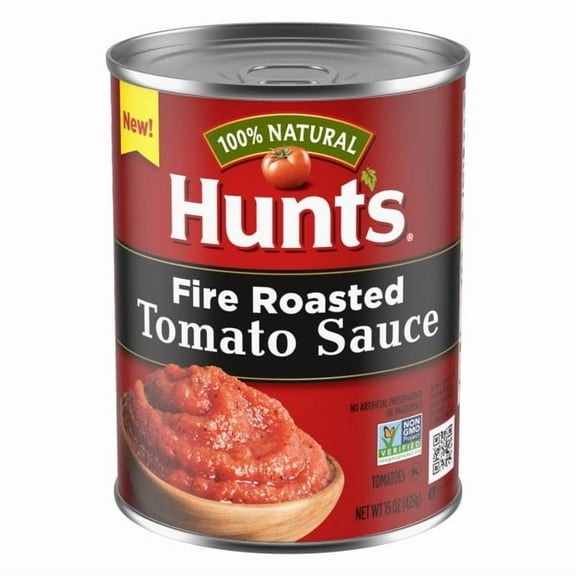Hunt's Fire Roasted Tomato Sauce, 100% Natural Canned Tomato Sauce, 15 oz.