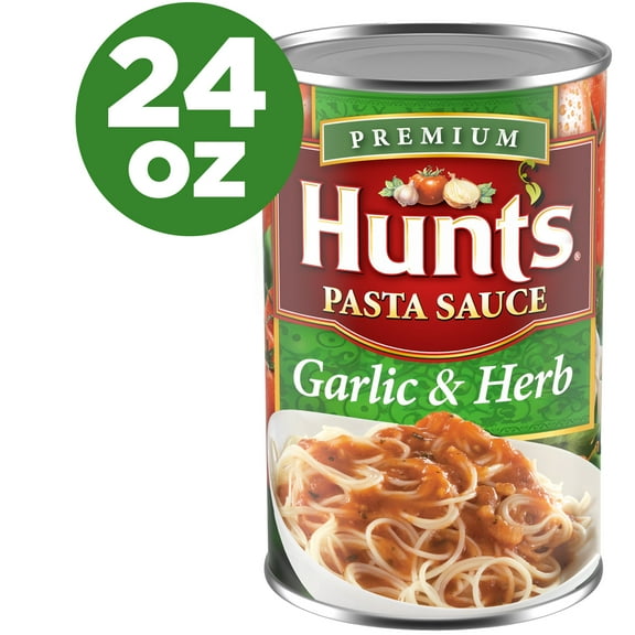 Hunt’s Garlic & Herb Pasta Sauce, 24 oz. Can