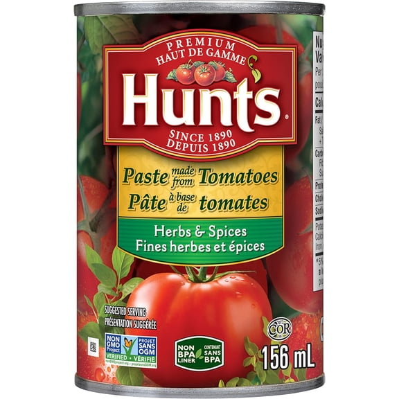 Hunt's Herbs & Spices Paste made from Tomatoes, 156ml/5.5 oz. Can {Imported from Canada}