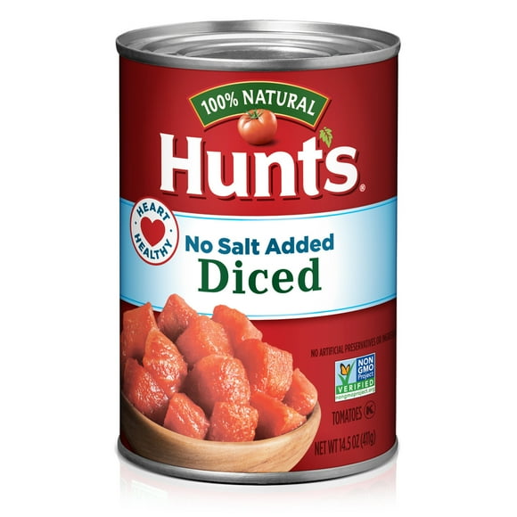 Hunt's No Salt Added Diced Tomatoes, 14.5 oz Can