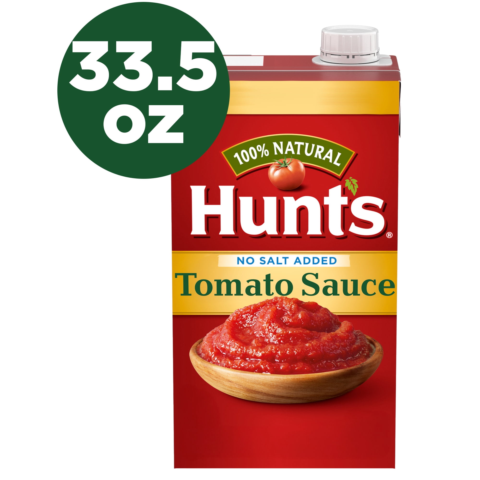 Hunt’s No Salt Added Tomato Sauce, 33.5 oz. Carton