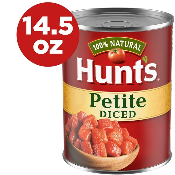 Hunt’s Petite Diced Tomatoes, Perfect for Chili & Soups, 14.5 oz. Can