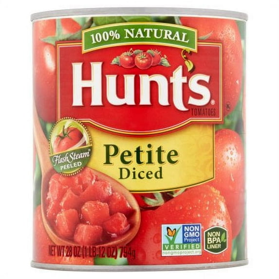 Hunt's Petite Diced Tomatoes, 28 Oz (Pack of 2)