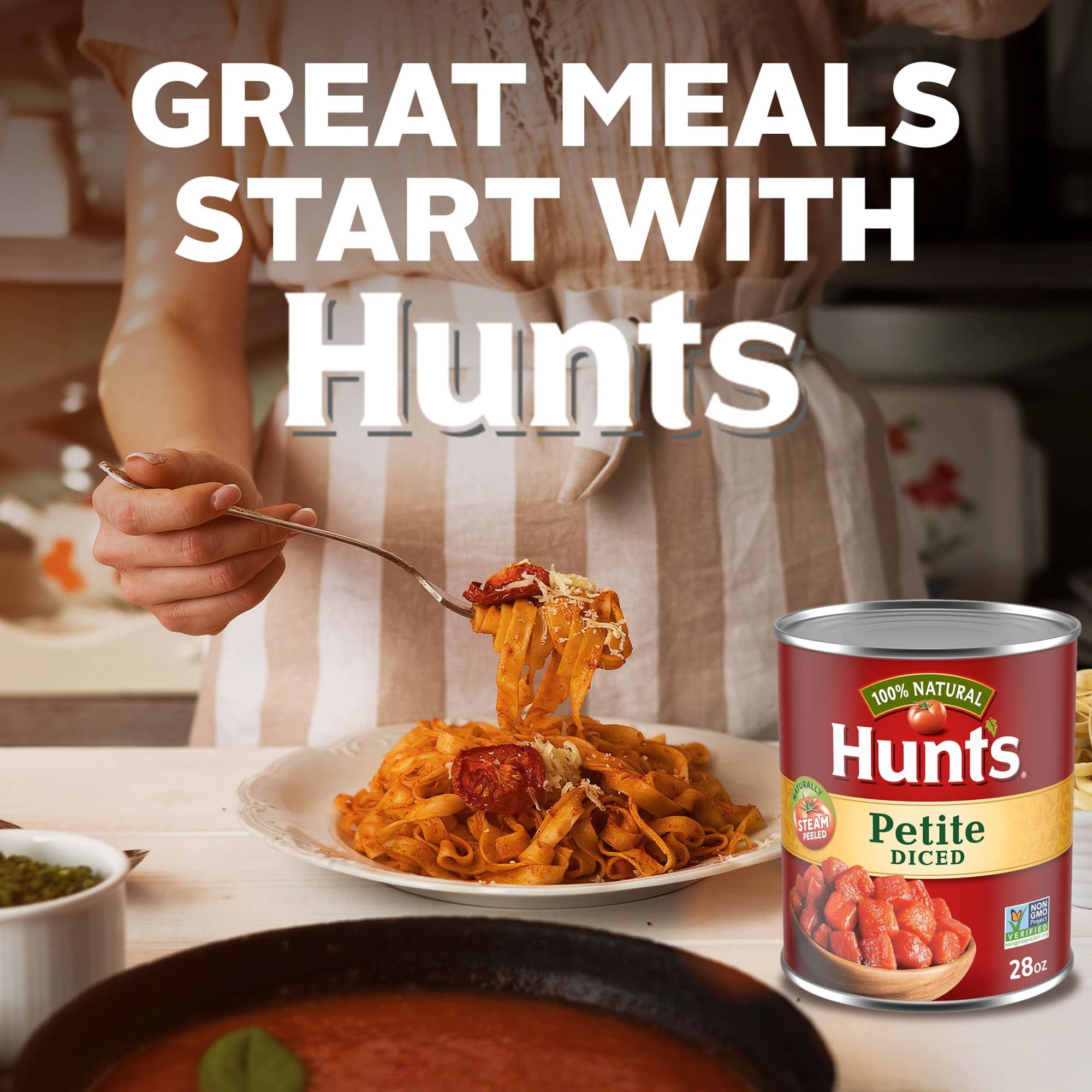 Hunt's Petite Diced Tomatoes, 28 oz Can