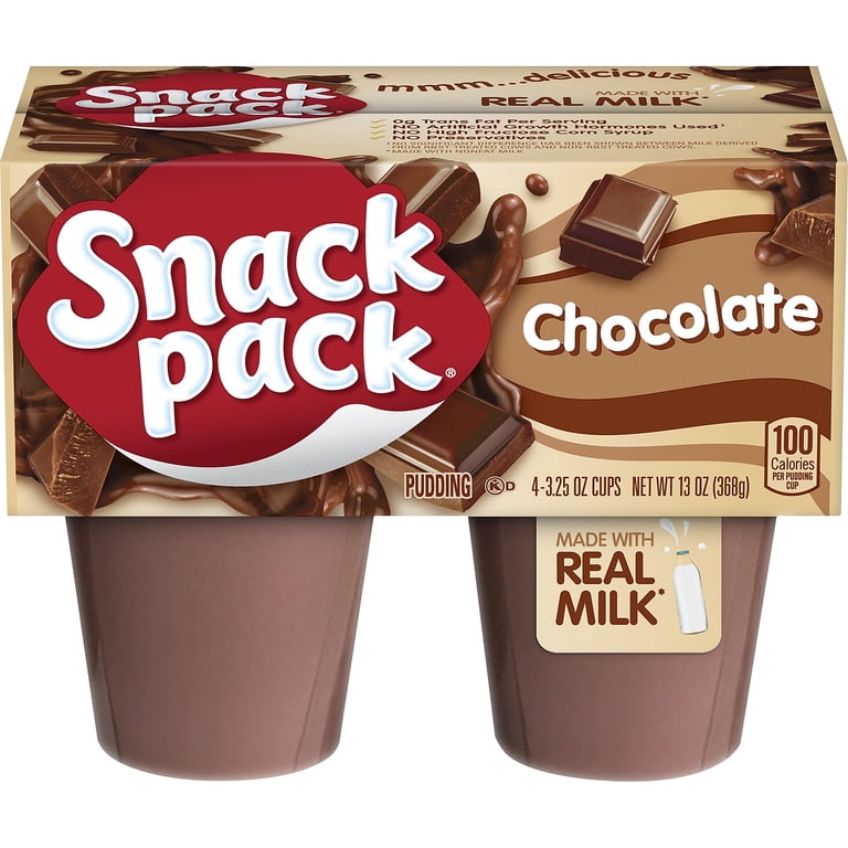 Hunt's Snack Pack Chocolate Pudding 3.5 Oz. 48 Cups HUN55418