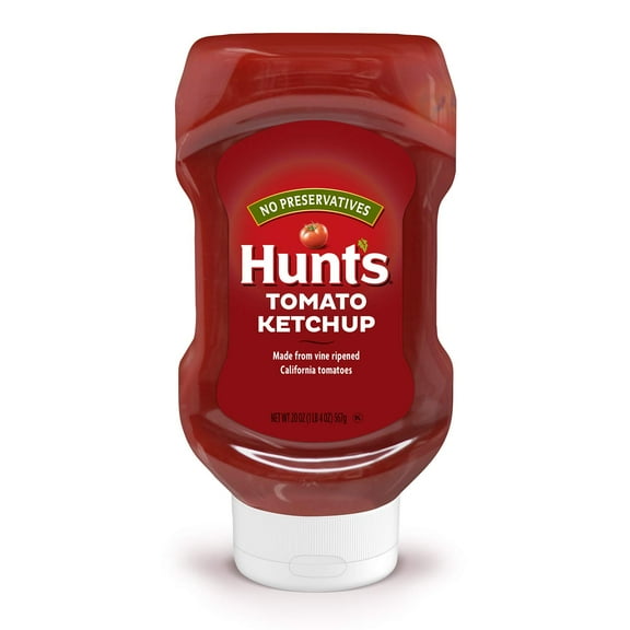 Hunt's Tomato Ketchup Squeeze Bottle, (Pack of 4)