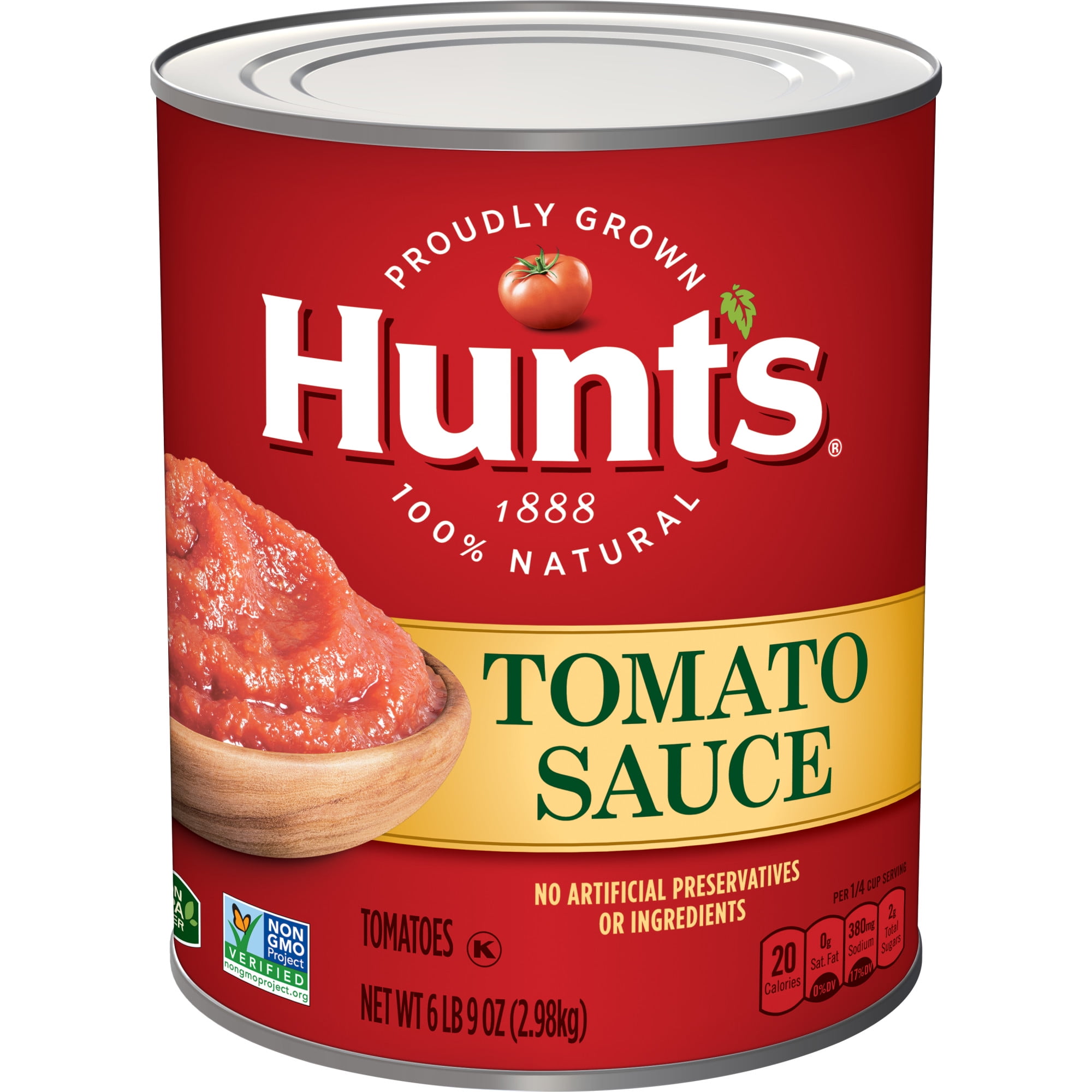 (3 pack) Hunt's Tomato Sauce 100 Natural Tomato Sauce, 105 Oz Can