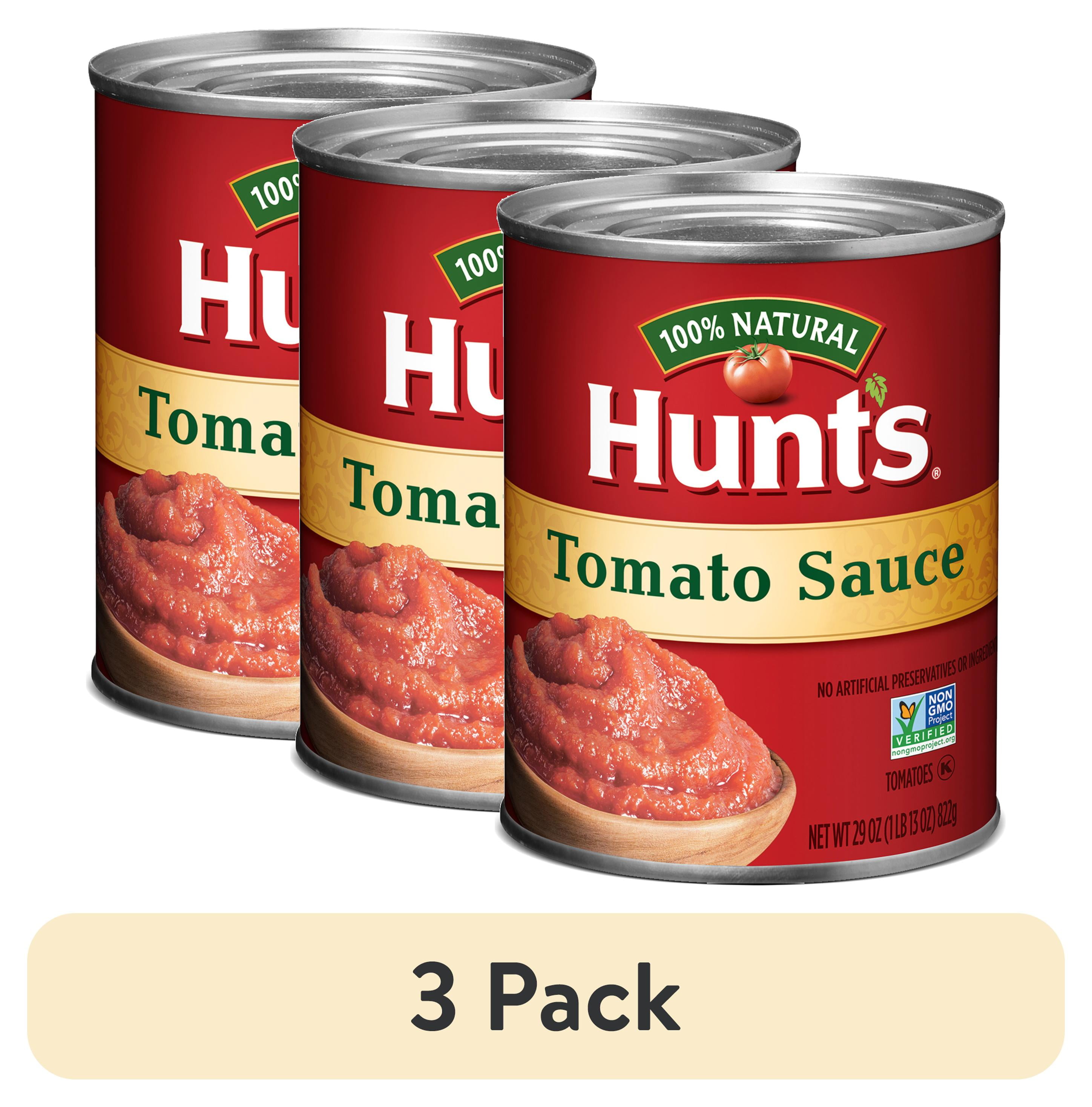 (3 pack) Hunt's Tomato Sauce, 100 Natural Tomato Sauce, 29 Oz