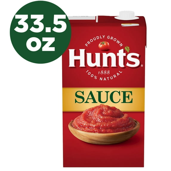 Hunt’s Tomato Sauce, Perfect for Chili & Soups, 33.5 oz. Carton