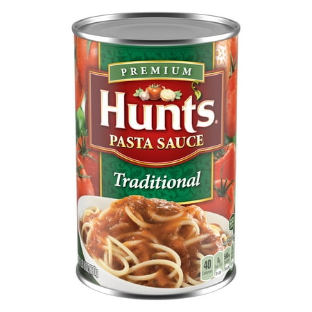 Hunt's Traditional Pasta Sauce, 100% Natural Tomato Sauce, Spaghetti Sauce, 24 oz