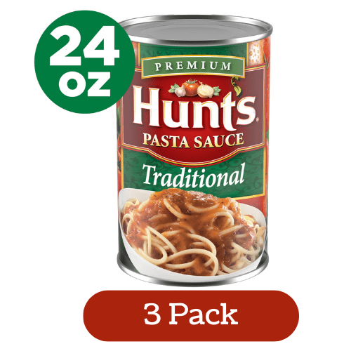 Hunts Traditional Pasta Sauce, 24 oz. Can (3 Pack)