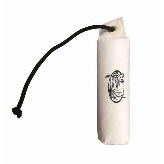 HuntEmUp 3 in Canvas Dog Training Bumper White