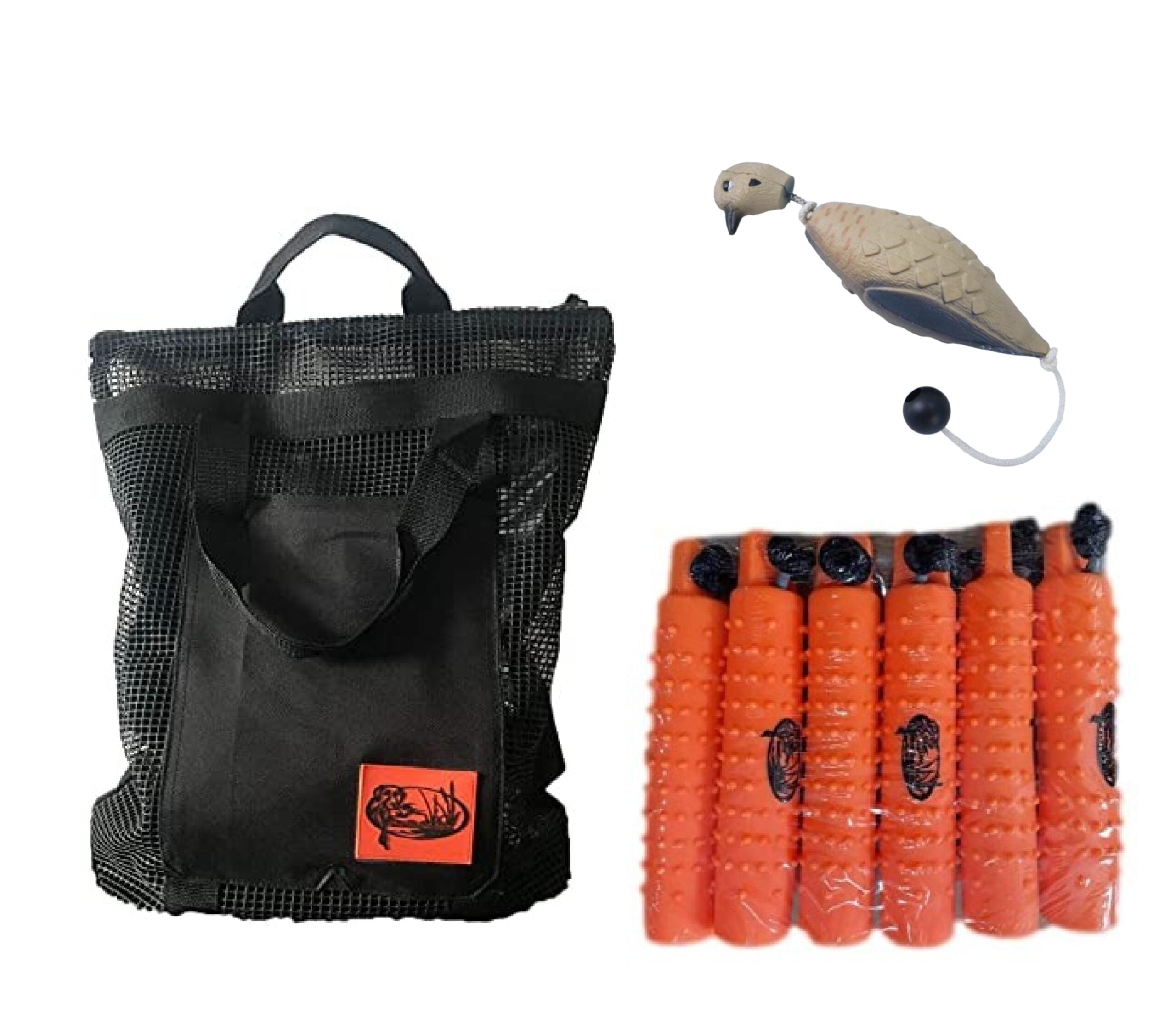 HuntEmUp Hunting Dog Supplies Training Kit Mourning Dove Dummy + 6 pc