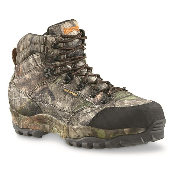 HuntRite Guidelight 6" Waterproof Men's Hunting Boots Mossy Oak Country DNA 9.5D (Medium)
