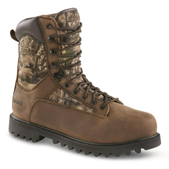HuntRite Men's Waterproof Insulated Hunting Boots, 1,200 Gram Realtree APX 14 2E (Wide)