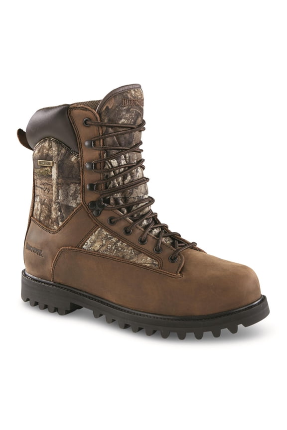 Men's Waterproof Insulated Hunting Boots, 800 Gram Realtree APX 12D (Medium)