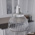 thumbnail image 1 of Hunter - Cypress Grove 1-light Brushed Nickel, Small Pendant Light, Dimmable, Transitional Style, Dome Shaped, for Bedrooms, Dining, Living Rooms - 19328, 1 of 8