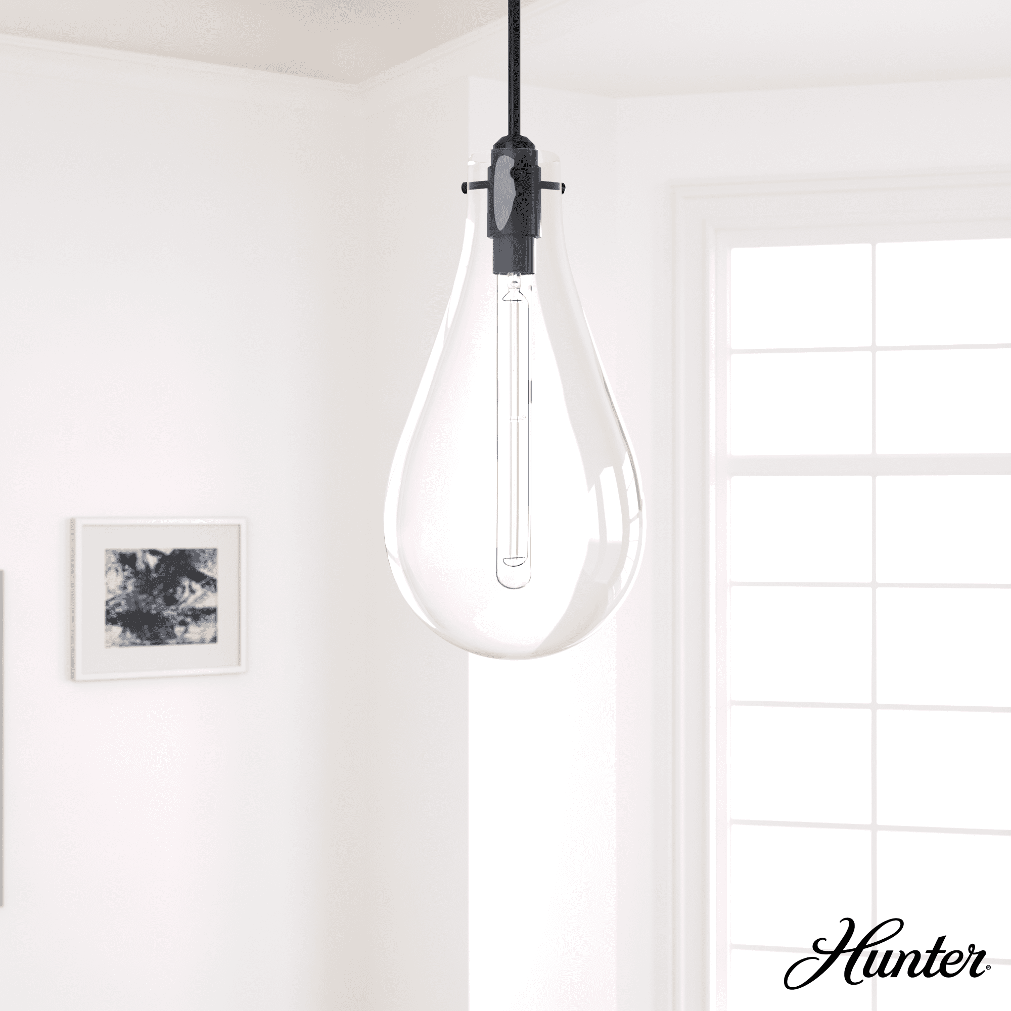 Noble Bronze and Clear Glass Pendant Light Fixture