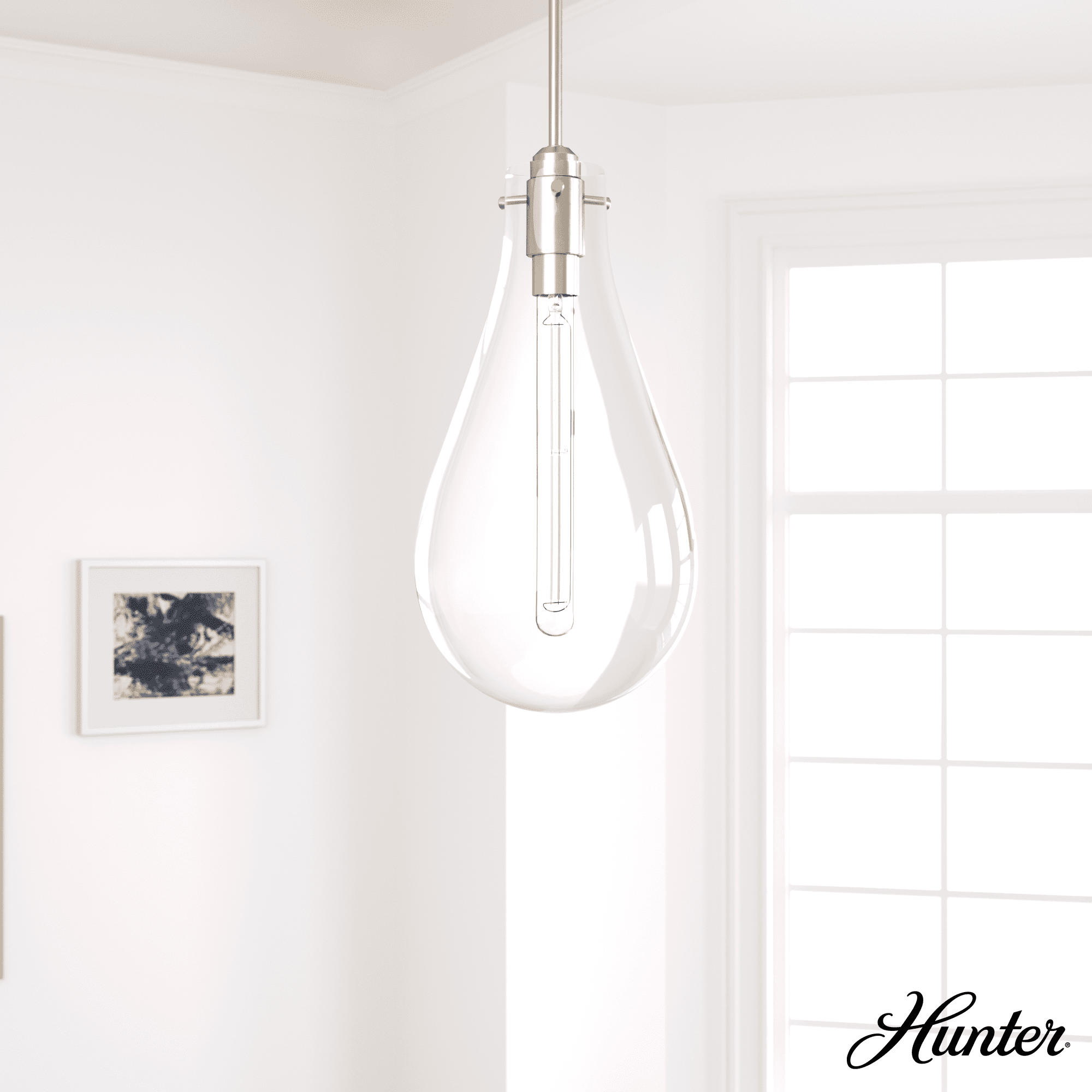 Alturas Gold Sleek 11" Glass Pendant Light