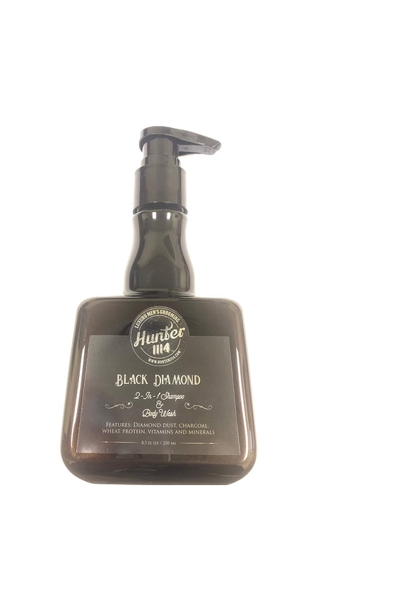 1114 2-In-1 Shampoo & Body Wash Black Diamond Luxury Men's Grooming8.5 Ounce 250 Gram