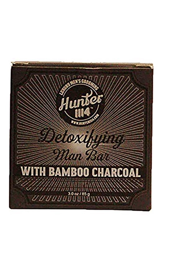 1114 Detoxifying Man Bar Bamboo Charcoal Luxury Men's Grooming3 Ounce 85 Gram