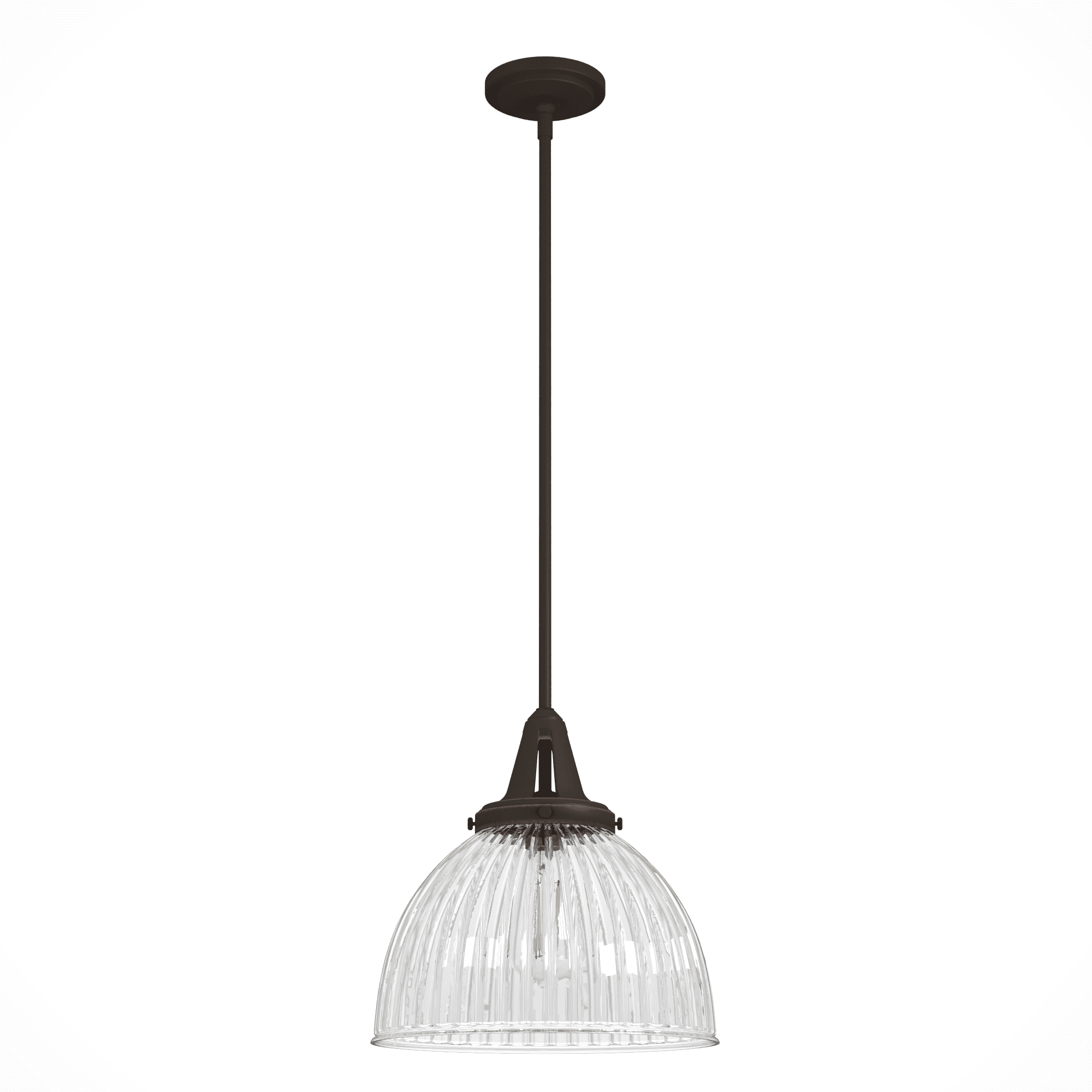 Cypress Grove 13" Onyx Bengal Chrome Bowl Pendant with LED