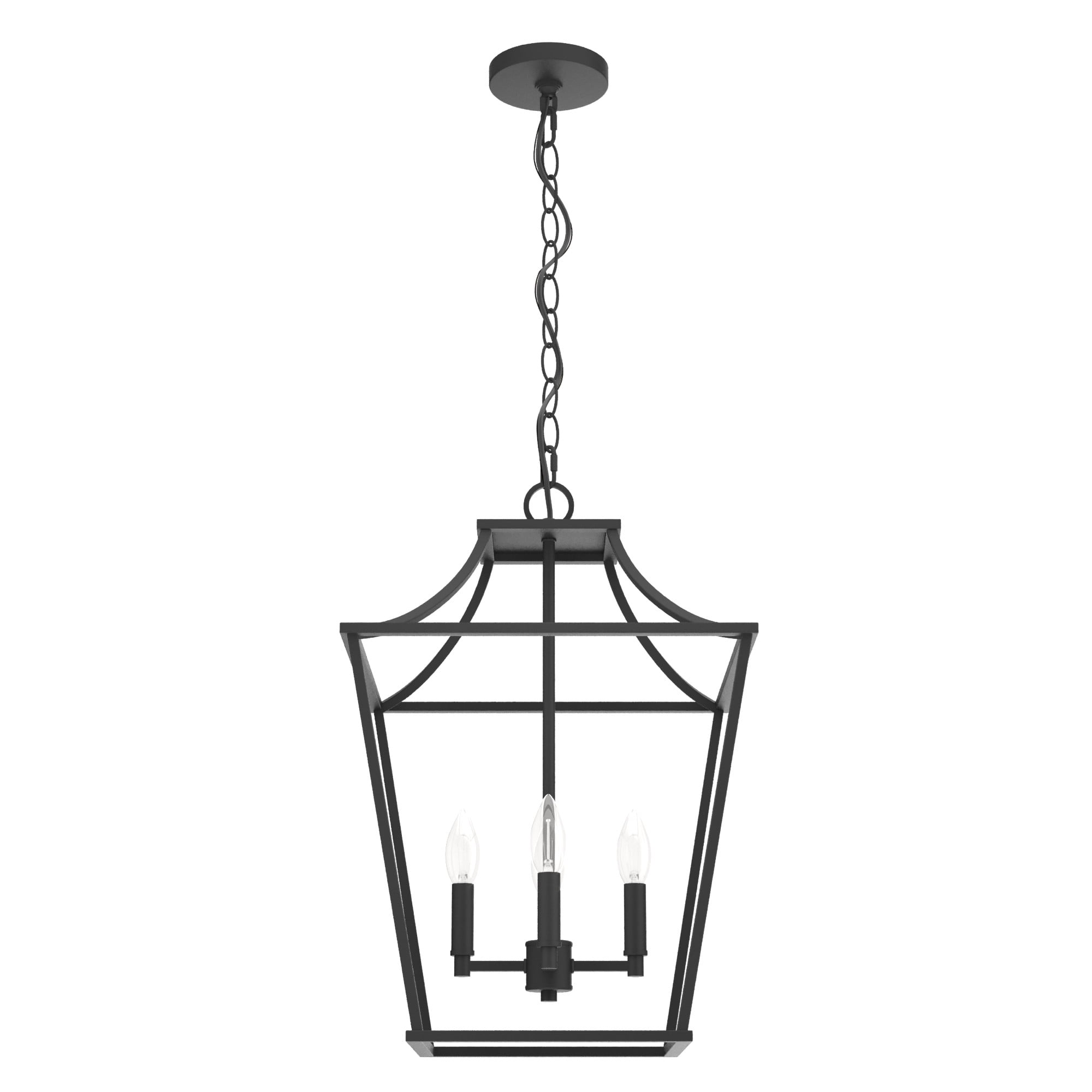 Laurel Ridge 15.5" Black Aluminum LED Lantern Pendant