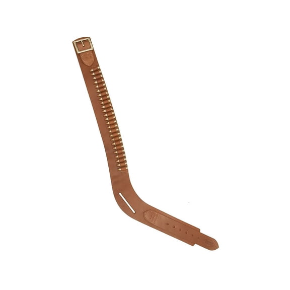 Hunter 155 Single Buscadero Cartridge Belt Right Hand 45 Caliber Leather Chestnut XL