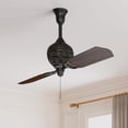 thumbnail image 1 of Hunter 60 inch Indoor Ceiling Fan No Light - Ceiling Fan without Light, 2 Blades, For Bedroom, Living Room, or Kitchen, Pull Chain - 1886 Limited Edition 18865, Midas Black, 1 of 11