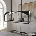 thumbnail image 1 of Hunter - Dukestown 8-light Natural Black Iron, Extra Large Chandelier, Dimmable, Formal Style, Linear Shaped, for Bedrooms, Dining, Living Rooms - 19732, 1 of 9