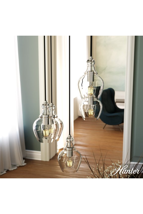 - Maple Park 5-light Brushed Nickel, Medium Size Cluster Light, Dimmable, Casual Style, Round Shaped, for Bedrooms, Dining, Living Rooms - 19899