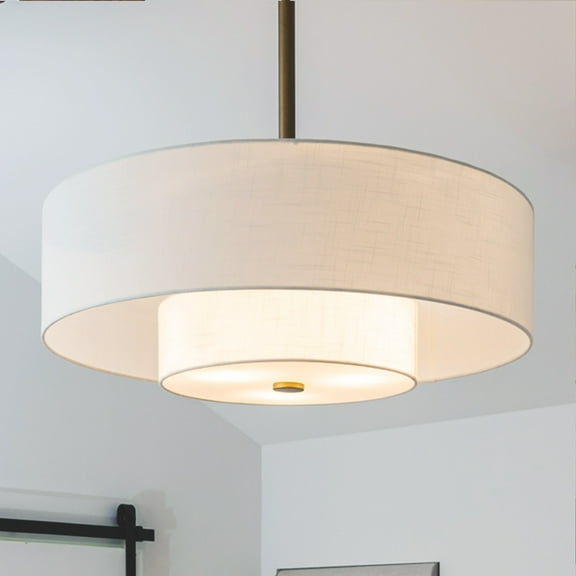 Hunter - Brookside Indoor Ceiling Fan With Light, Remote, 30-inch, Luxe Gold, Casual-style, 3-speed WhisperWind Motor, 52974, for living rooms, bedrooms, home offices, kitchens