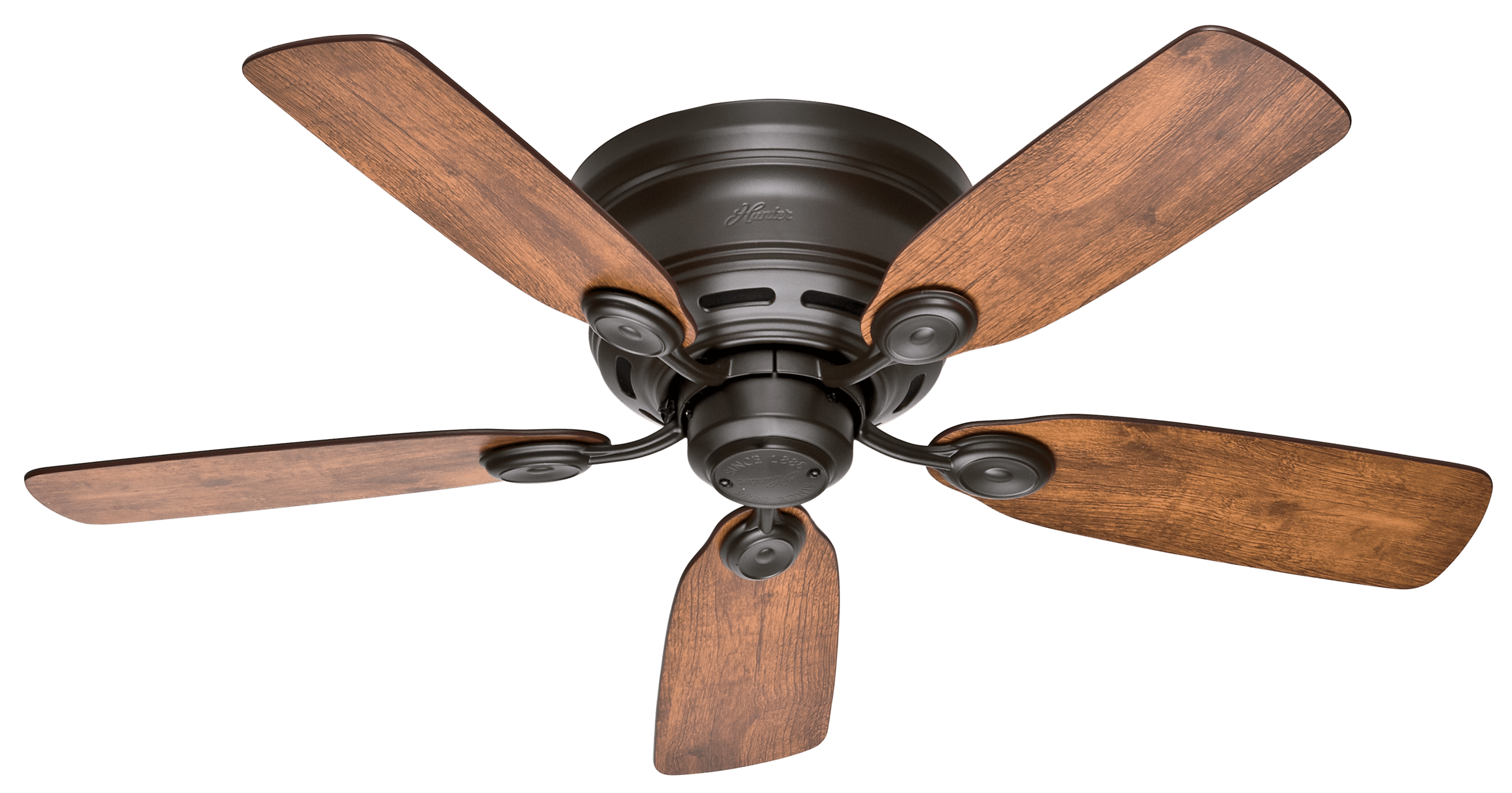 42" New Bronze Low Profile Ceiling Fan with Oak Blades