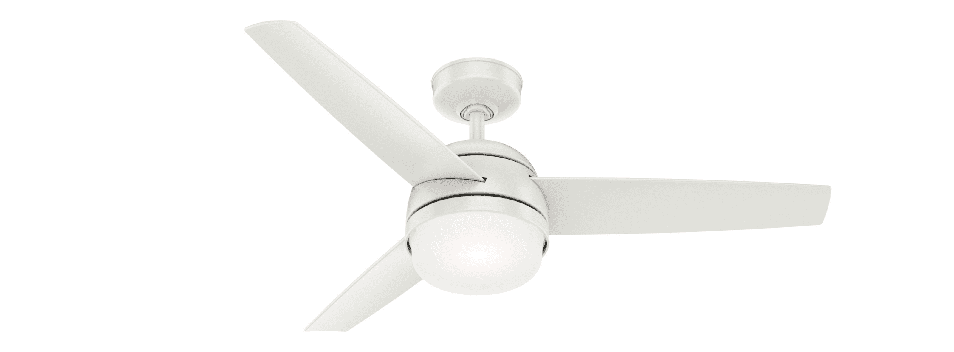 Midtown Fresh White 48" Contemporary Ceiling Fan with LED Light and Remote
