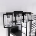 thumbnail image 1 of Hunter - Astwood 4-light Matte Black, Medium Size Vanity Light, Dimmable, Caged Style, for Bedrooms, Dining, Living Rooms - 48009, 1 of 8