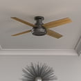 thumbnail image 1 of Hunter 52 inch Indoor Ceiling Fan No Light with Remote Control - Modern Ceiling Fan without Light, Low Profile Mount, 4 Blades, For Bedroom, Living Room, or Kitchen - Dempsey 59449, Noble Bronze, 1 of 16