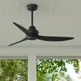 thumbnail image 1 of Hunter - Mazzini Indoor/Outdoor Ceiling Fan, Remote, 52-inch, Matte Black, Casual-style, 6-speed DC Motor, Energy Star, 52831, for Porches, Bathrooms, 1 of 16