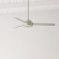 thumbnail image 1 of Hunter 52 inch Indoor Ceiling Fan No Light - Modern Ceiling Fan without Light, 3 Blades, Standard Mount, For Bedroom, Living Room, or Kitchen, Wall Control - Presto 50812, Matte Nickel, 1 of 17