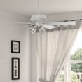 thumbnail image 1 of Hunter - River Ridge Indoor/Outdoor Ceiling Fan With Light, 52-inch, Fresh White, Casual-style, 3-speed WhisperWind Motor, 51365, for porches, patios, sunrooms, bathrooms, 1 of 13