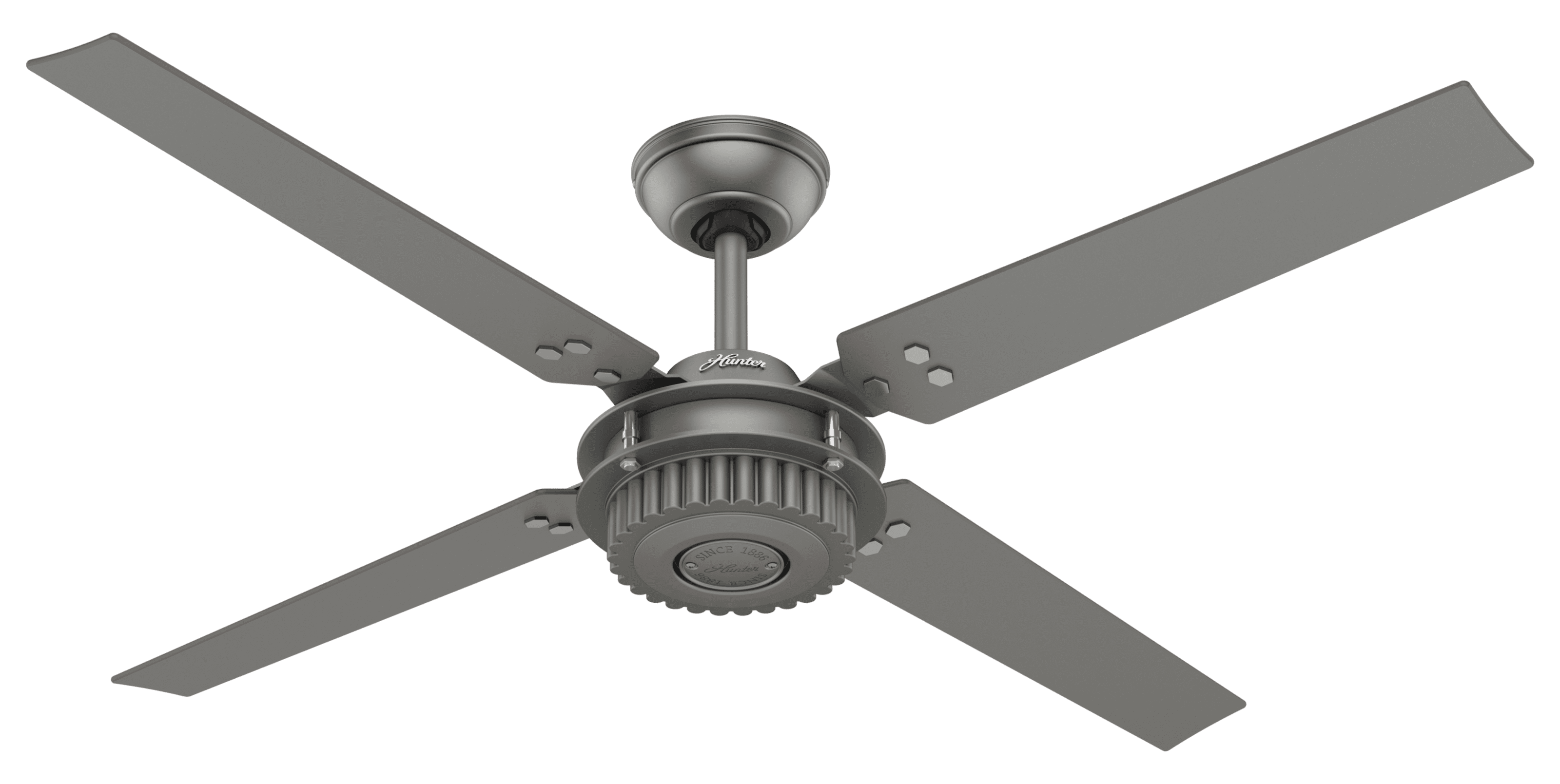 Hunter 54″ Chronicle Matte Silver Ceiling Fan with Wall Control Sansujyuku sansujyuku.com