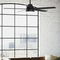 thumbnail image 1 of Hunter - Aerodyne Indoor Ceiling Fan With Light, Remote, 60-inch, Matte Black, Casual-style, 6-speed DC Motor, Energy Star, WiFi Smarthome, 52833, for Living Rooms, Bedrooms, 1 of 18