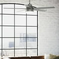 thumbnail image 1 of Hunter - Aerodyne Indoor Ceiling Fan With Light, Remote, 60-inch, Matte Silver, Casual-style, 6-speed DC Motor, Energy Star, WiFi Smarthome, 52834, for Living Rooms, Bedrooms, 1 of 18
