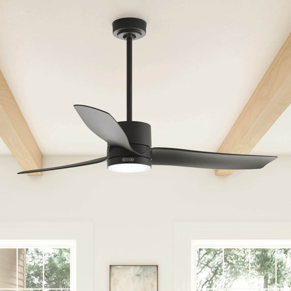 Hunter 60 inch Bolsa Matte Black Ceiling Fan with LED Light Kit and Handheld Remote