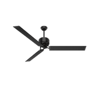 Hunter 72" HFC Matte Black Ceiling Fan with Wall Control