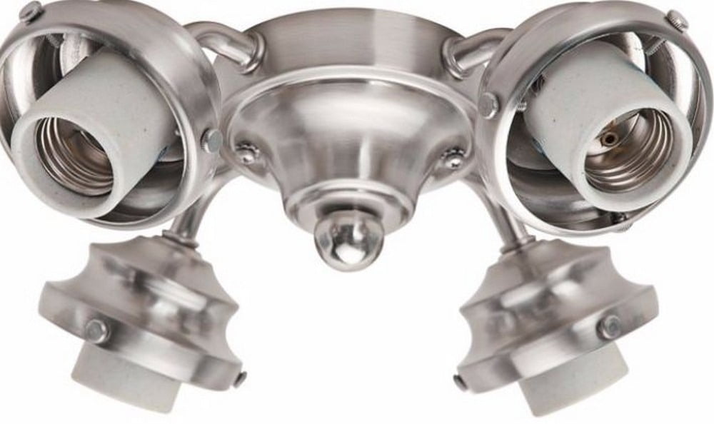 Hunter Elegance 4-Light Brushed Nickel Ceiling Fan Light Kit