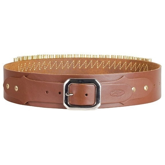 Hunter Adjustable Cartridge Belt 44, 45 Caliber Leather Tan