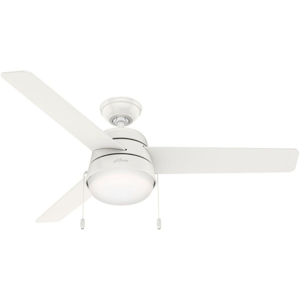 Aker 52" Fresh White 3-Blade LED Ceiling Fan with Reversible Blades