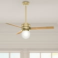 thumbnail image 1 of Hunter - Allison Indoor Ceiling Fan With Light, Remote, 52-inch, Modern Brass, Casual-style, 3-speed WhisperWind Motor, 50047, for living rooms, bedrooms, home offices, kitchens, 1 of 13
